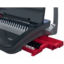 GBC Plastikbindegerät CombBind CB15 schwarz/rot/silber bis DIN A4