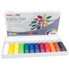 PentelArts Stoffmalfarbe Fabric Fun Paint Colours 12er Set