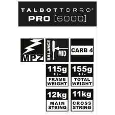 TALBOT torro Squashschläger Pro 6000 schwarz / grün