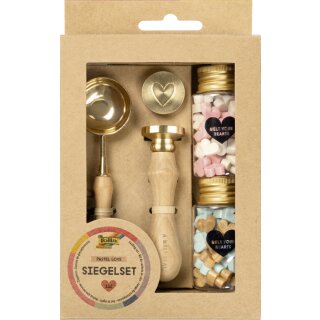 folia Siegel-Set PASTEL LOVE inkl. Holzgriff