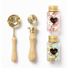 folia Siegel-Set PASTEL LOVE inkl. Holzgriff