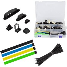LogiLink Kabel-Organisations-Set 128-teilig in Box