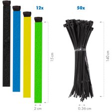 LogiLink Kabel-Organisations-Set 128-teilig in Box