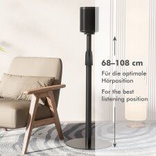 LogiLink Lautsprecher-Ständer für SONOS ERA schwarz