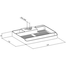 LogiLink Organizer zur Mastbefestigung schwarz