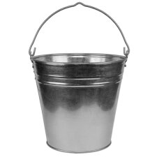 Bradas Zinkeimer 7 Liter silber