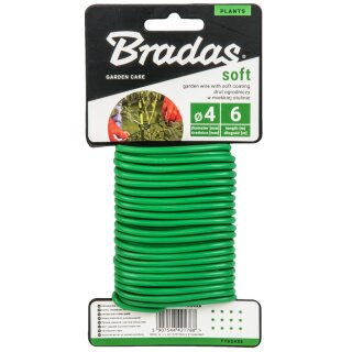 Bradas Bindedraht SOFT mit PVC-Überzug 5 mm x 4 m grün