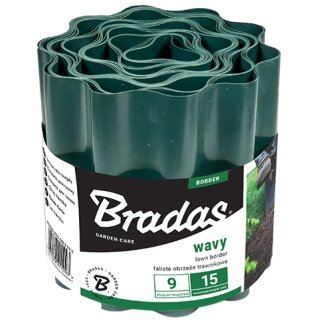 Bradas Rasenkante Höhe: 150 mm Länge: 9 m grün