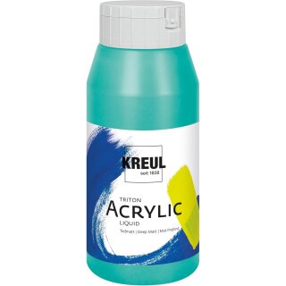 KREUL Acrylfarbe Triton Acrylic Liquid kobalttürkis 750 ml
