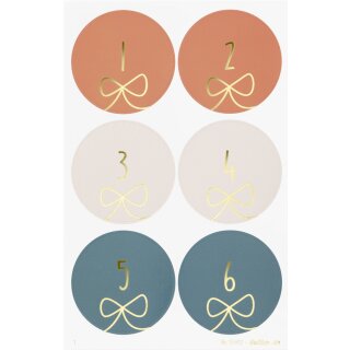 folia Adventskalender-Sticker "SPARKS IRIDESCENT"