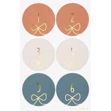 folia Adventskalender-Sticker "JOLLY MIX"