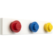 LEGO Wandgarderobe WALL HANGER RACK 3 Haken rot/blau/gelb