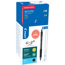 PILOT Gelschreiber G-2 PLUS 05 VALUE PACK blau