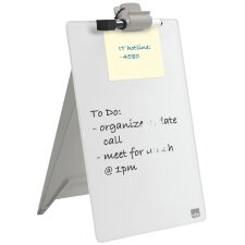 nobo Glas-Desktop-Notizbrett DIN A4 weiß