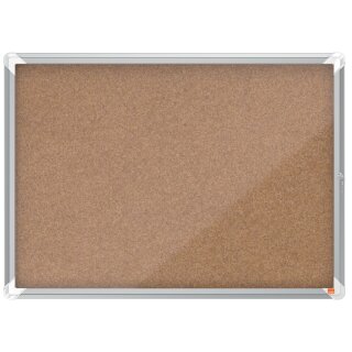 nobo Schaukasten Premium Plus Kork-Rückwand 8 x DIN A4