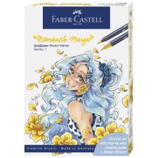FABER-CASTELL Sketch Marker GOLDFABER Set Romantic Manga 1