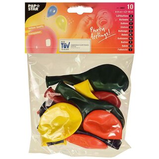 PAPSTAR Luftballons "Crystal" farbig sortiert