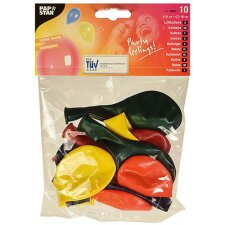 PAPSTAR Luftballons "Crystal" farbig sortiert