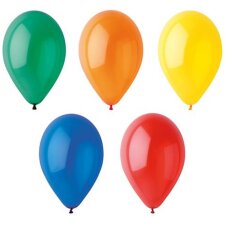 PAPSTAR Luftballons "Crystal" farbig sortiert