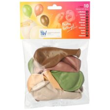 PAPSTAR Luftballons "Natural" farbig sortiert
