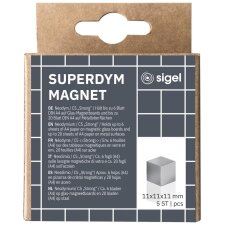 sigel Neodym-Würfelmagnet "Strong" C5 5er...
