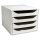EXACOMPTA Schubladenbox ECOBOX 4 Schübe grau