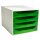 EXACOMPTA Schubladenbox ECOBOX 4 Schübe apfelgrün