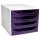 EXACOMPTA Schubladenbox ECOBOX 4 Schübe violett