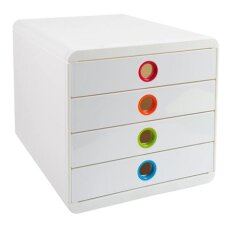 EXACOMPTA Schubladenbox POP-BOX 4 Schübe...