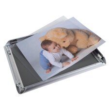 EXACOMPTA Plakatrahmen DIN A1 silber eloxiert