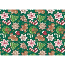 SUSY CARD Weihnachts-Geschenkpapier "Zuckerstange"