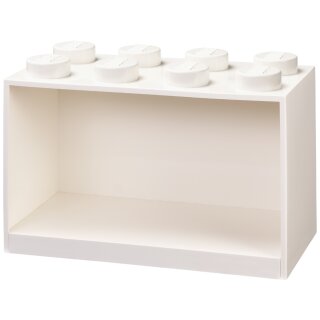 LEGO Bausteinregal BRICK SHELF 8 Breite: 318 mm weiß