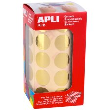 APLI kids Sticker "Rund" auf Rolle gold 2.832...