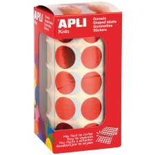 APLI kids Sticker "Rund" auf Rolle metallic-rot...