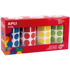 APLI kids Sticker "Formen" auf Rolle sortiert