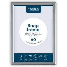 EUROPEL Plakatrahmen Premium DIN A0 25 mm silber eloxiert