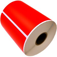 rillprint Rollenetiketten Zebra 102 x 152 mm orange