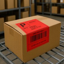 rillprint Rollenetiketten Zebra 102 x 152 mm grün