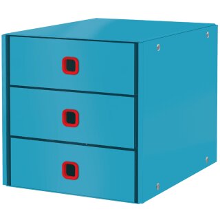 LEITZ Schubladenbox Click & Store Cosy 3 Schübe blau