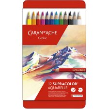 CARAN DACHE Buntstifte SUPRACOLOR 80er Metalletui