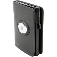 CLICKSAFE Geldbörse SLIM mit AirTag-Fach Nappaleder...