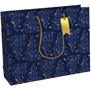 Clairefontaine Weihnachts-Geschenktüte "Azurite" mittel
