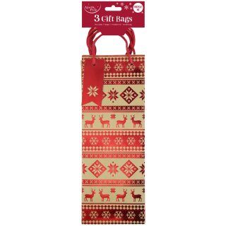 Clairefontaine Weihnachts-Flaschentüte 3er Set