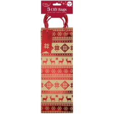 Clairefontaine Weihnachts-Flaschentüte 3er Set