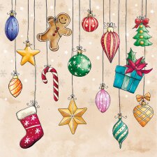 PAPSTAR Weihnachts-Motivservietten "X-mas...