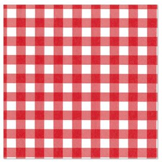 PAPSTAR Motiv-Servietten "Vichy Karo" 330 x 330 mm