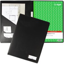 sigel Einband für Formularbuch DIN A4 PU schwarz