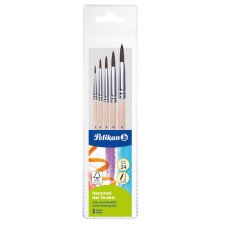 Pelikan Pinsel Starter-Set Haarpinsel 5-teilig