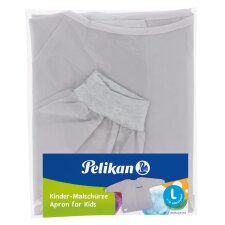 Pelikan Malschürze unisex grau mit Klettverschluss