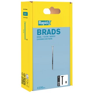 Rapid Nägel Typ 8 30 mm galvanisiert 4.200 Stück